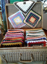 Load image into Gallery viewer, 100% Cotton Dual Sided Trivet-VARIGATED COLORS, SOLD IN SETS OF 2.
