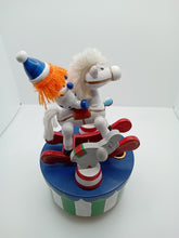 Load image into Gallery viewer, Circus Clown Musical Carousel
